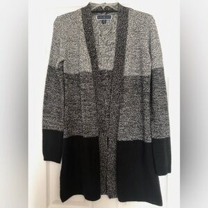 Karen Scott Womens Petite Sweater Black Multi